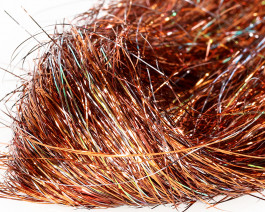 Fine 3D Tinsel Hair, Copper Brown UVR / 86